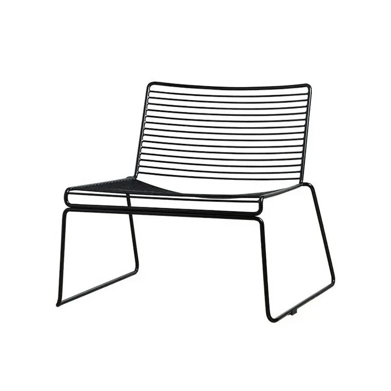Afralia™ Nordic Iron Dining Chair: Creative Minimalist Design for Small Spaces