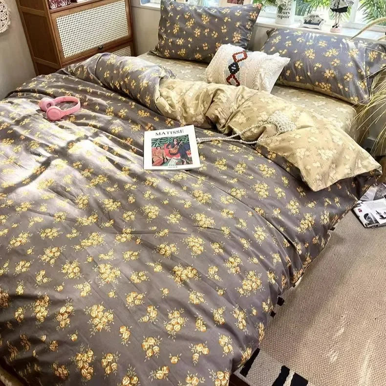 Afralia™ Boho Cotton Printed Bedding Set | Super Soft Bed Sets for Single Double Size