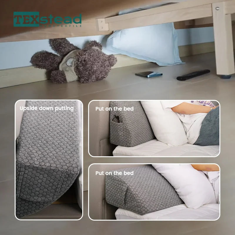 Afralia™ Bed Headboard Pillow Wedge - Mattress Gap Filler for Comfortable Sleep