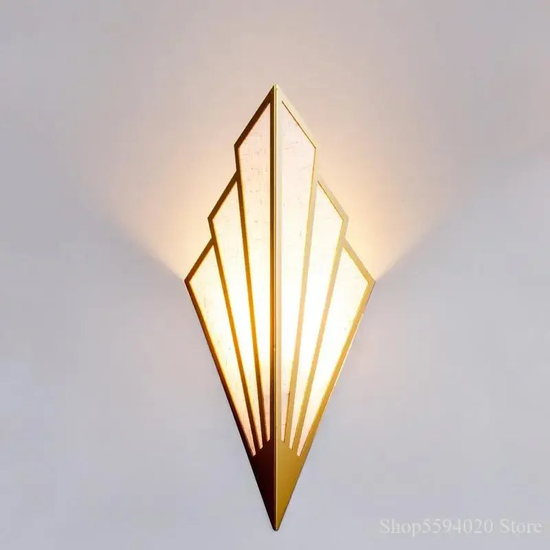 Afralia™ Nordic LED Wall Lamp: Creative Sector Decoration for Living Room, Bedroom, Bedside Lighting
