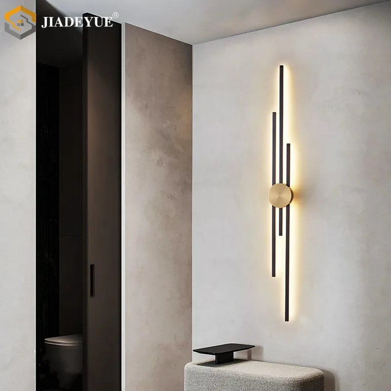 Afralia™ LED Long Wall Lamp: Modern Nordic Design for Living Room, Bedroom, Aisle