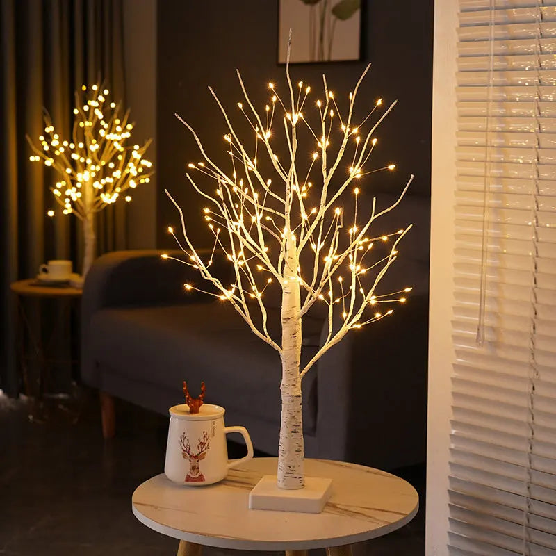 Afralia™ Birch Tree Light: Glowing Branch LED Night Light for Home, Wedding, Party, Christmas