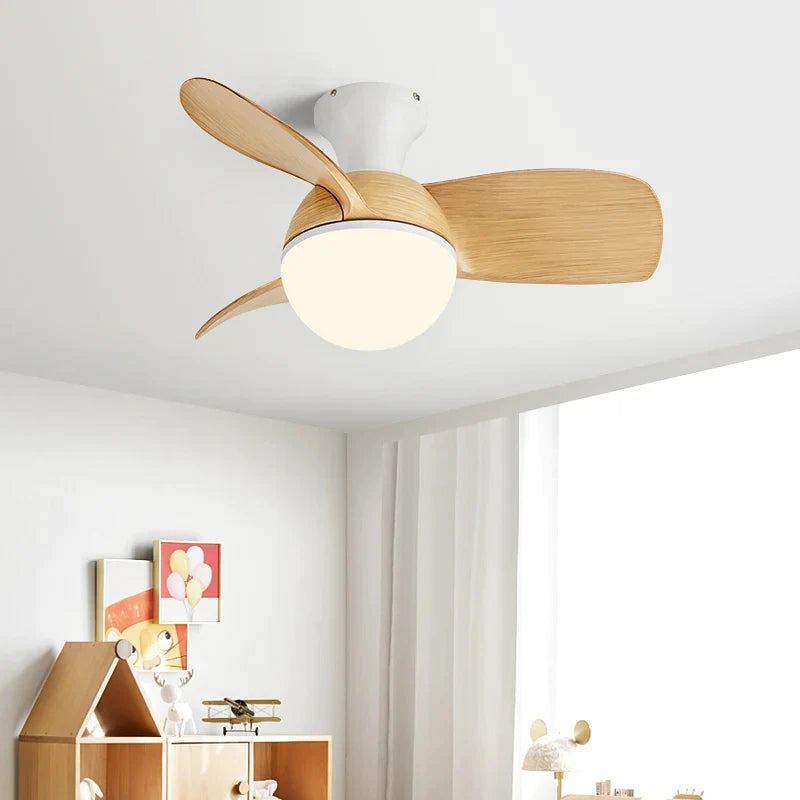 Afralia™ Bedroom & Study Ceiling Fan Light with Mute Electric Fan Chandelier, 110V 220V