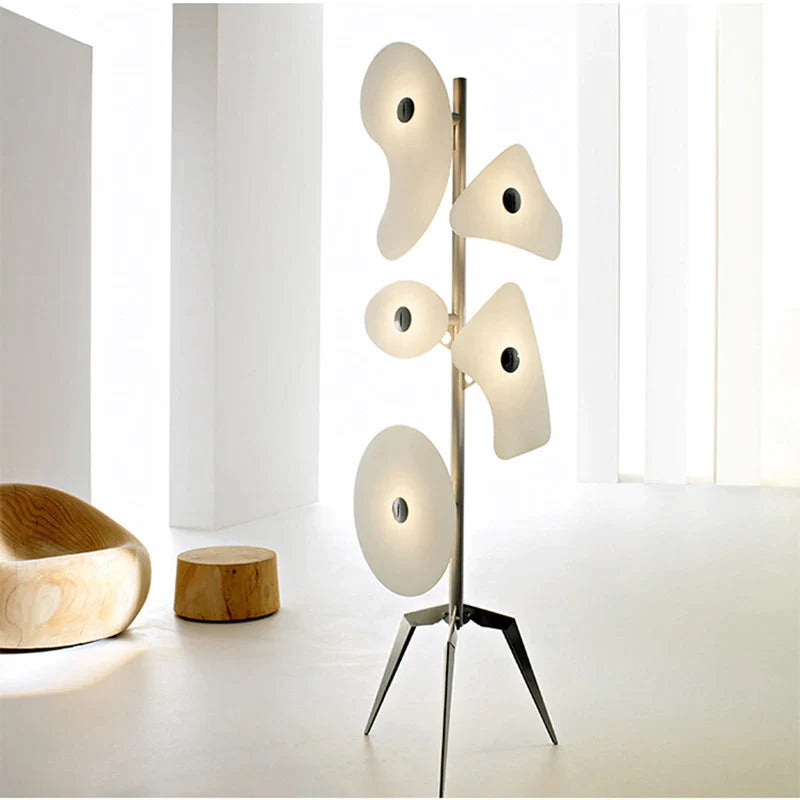 Afralia™ Orbital Standing Lamp Acrylic Shade Creative Bedroom Floor Lamp