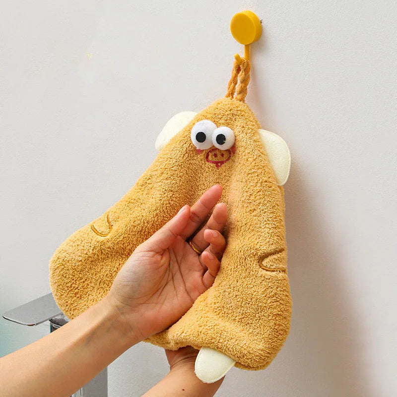 Afralia™ Cartoon Pig Hand Towel Set