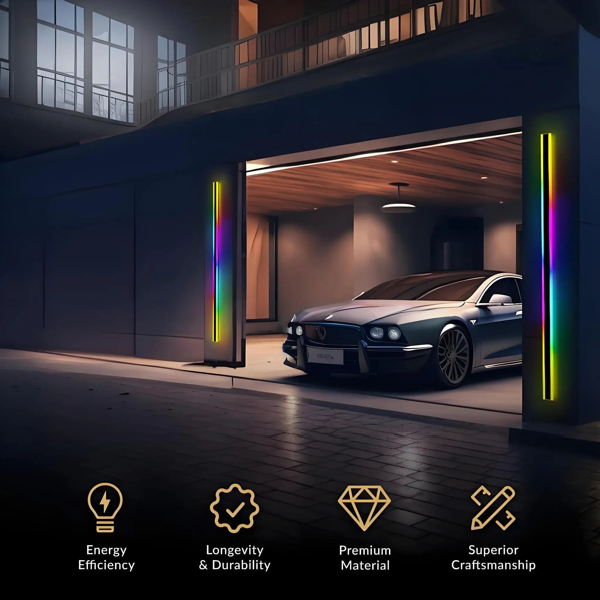 Afralia™ RGB Outdoor Christmas Lights with Remote Control