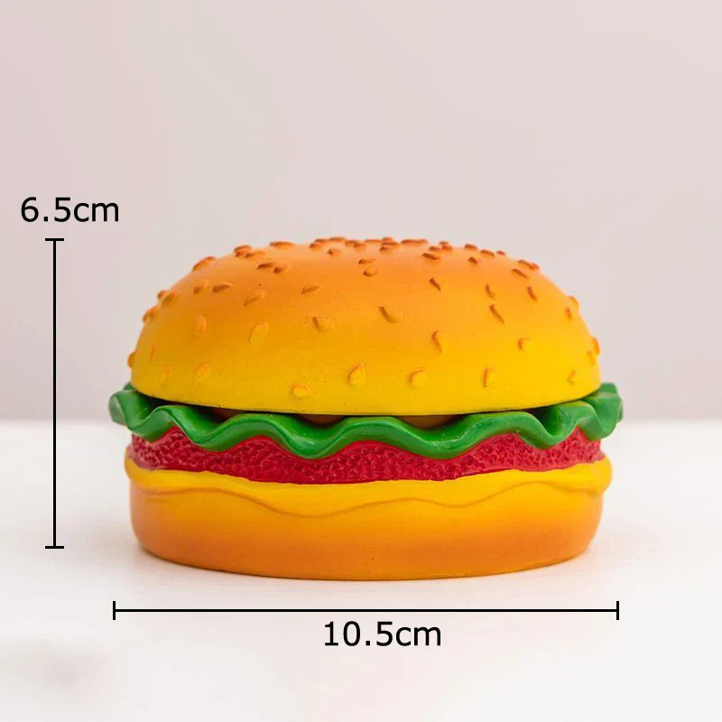Afralia™ Cartoon Burger Ashtray: Fun Resin Smoking Accessories for Office Table