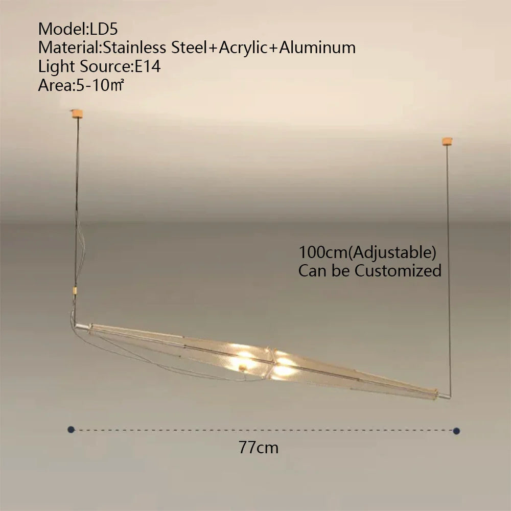 Afralia™ Glass Long Pendant Lights for Kitchen Island & Dining Room