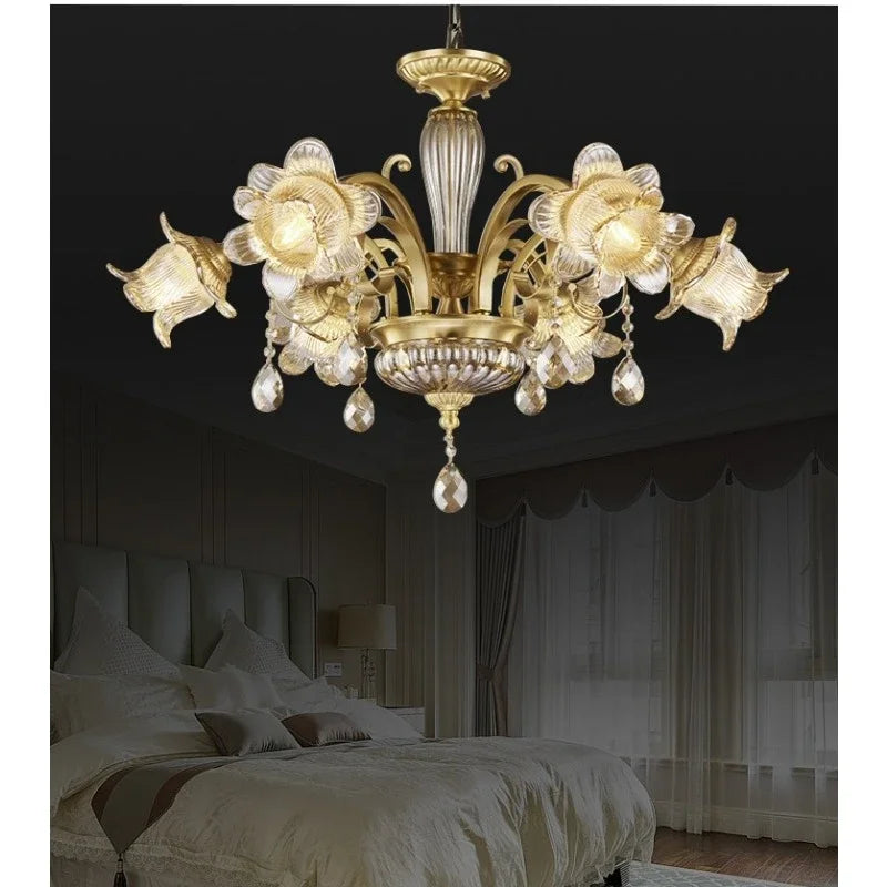 Afralia™ Crystal Chandelier: Elegant European Style for Living Room, Bedroom, and Dining Room