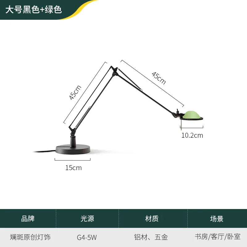 Afralia™ Adjustable LED Desk Lamp for Home, Studio, Study, Bedroom, Cafe