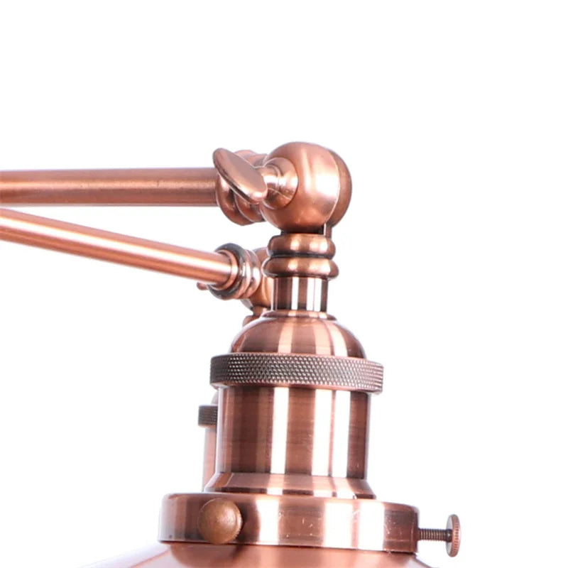 Afralia™ Dual Head Pink LED Wall Light for Bedroom Decor & Hotel Industrial Style