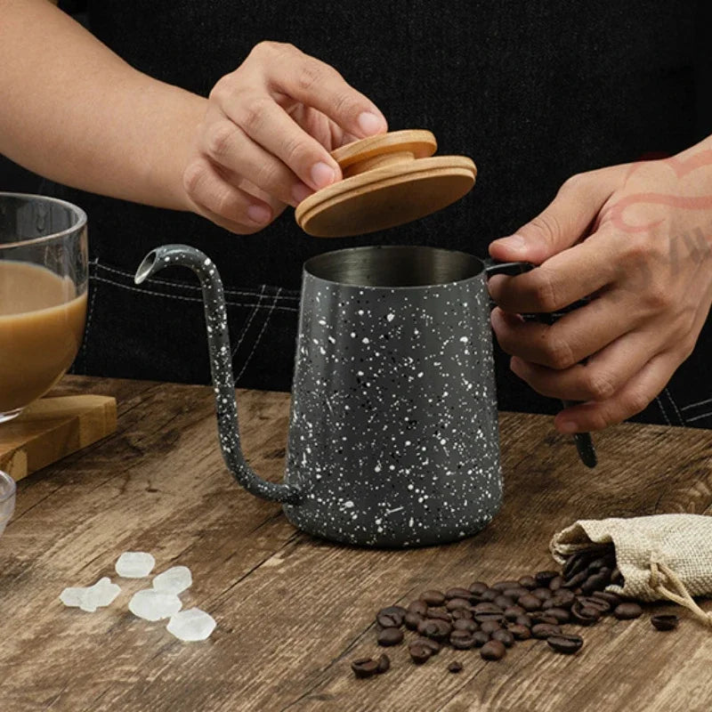 Afralia™ Stainless Steel Gooseneck Coffee Kettle for Precision Pour Over Brewing
