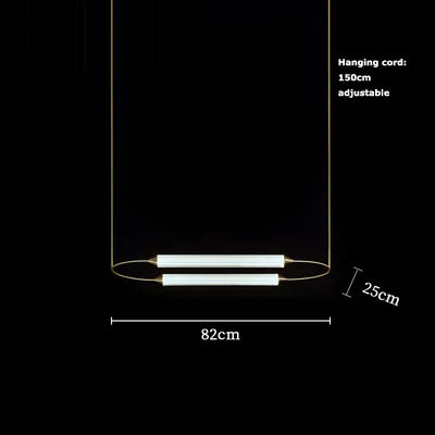 Afralia™ Glass Tube LED Chandelier: Nordic Minimalist Lighting for Living Room and Bedroom Decor