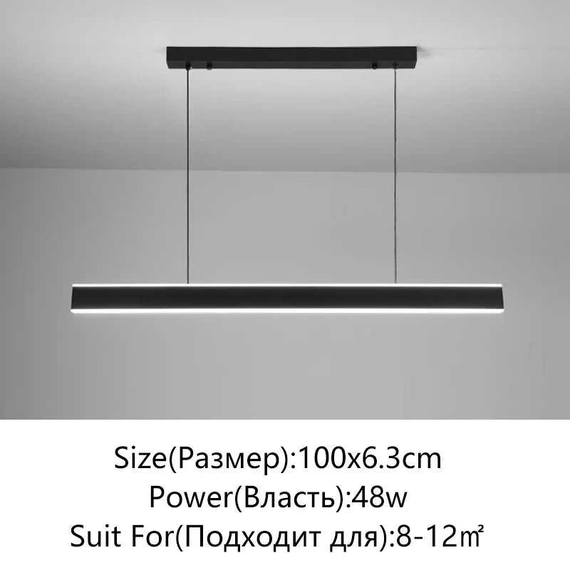 Afralia™ Minimalist LED Chandelier for Home Villa Living Room Bedroom Dining Study Lighting