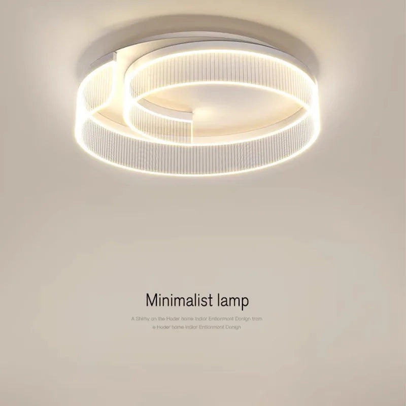 Afralia™ Modern Luxury LED Bedroom Ceiling Lamp