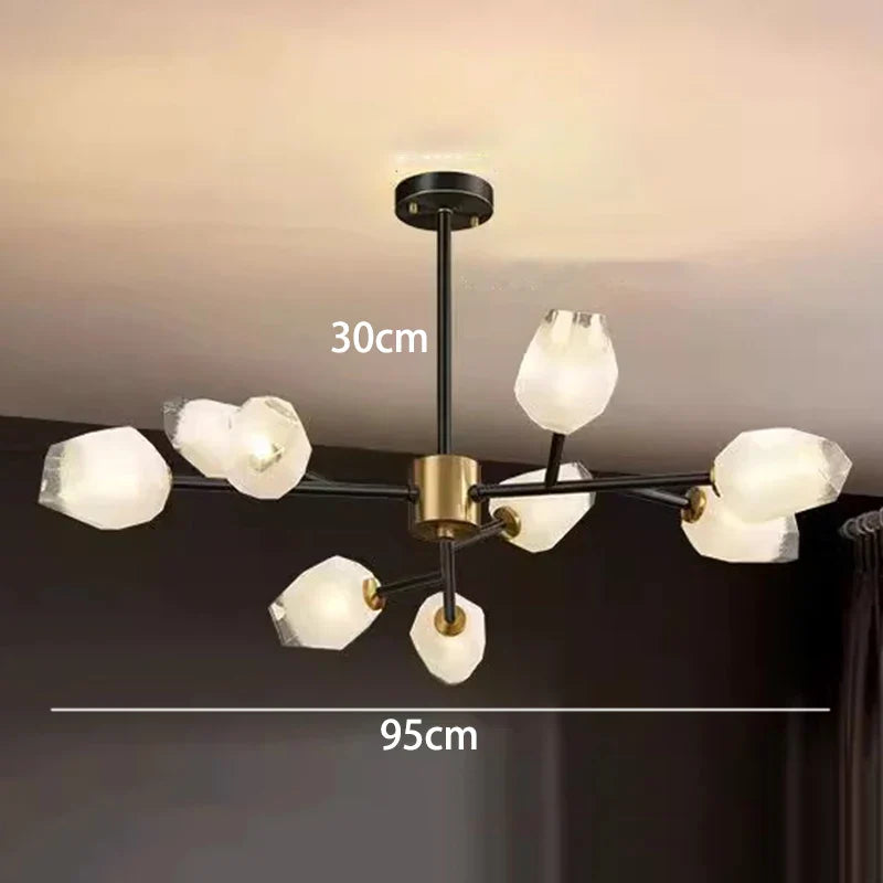 Afralia™ Modern Ceiling Chandelier for Dining Room Living Room Indoor Lighting