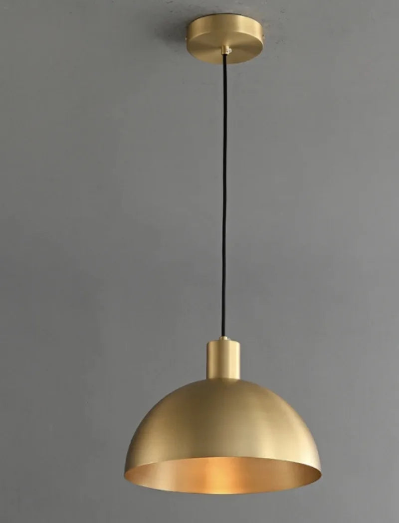 Afralia™ Copper Chandelier: Nordic Minimalist Gold Pendant Lamp, Luxurious Indoor Decor