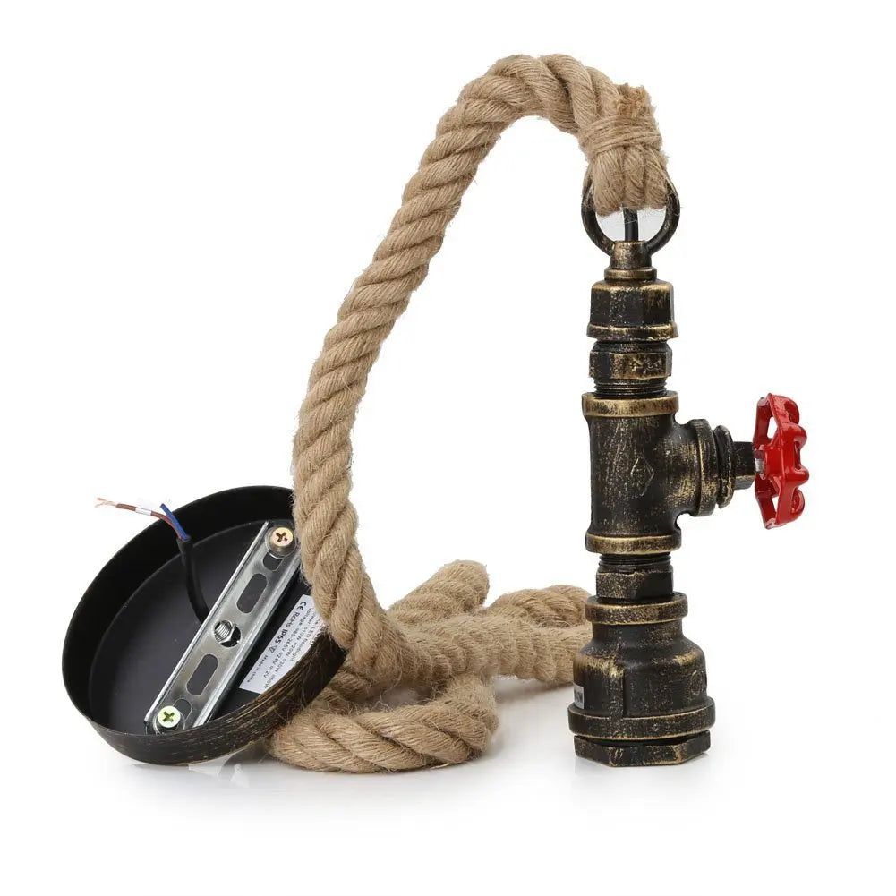 Afralia™ Iron Pipe Pendant Lamp Retro Loft Hanging Light