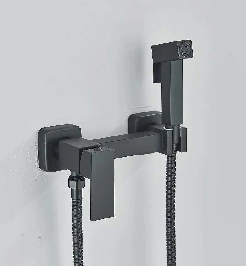 Afralia™ Brass Bathroom Faucet Set - Kitchen Mixer Tap and Shower Combo