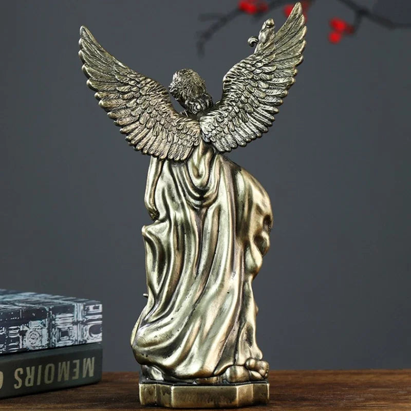 Afralia™ St. Michael Catholic Saint Sculpture Resin Decor Figure Church Altar Home Protection
