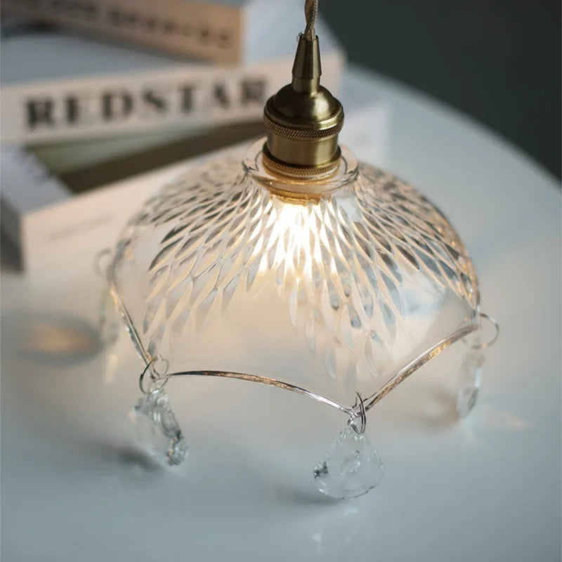 Afralia™ Modern Luxury LED Glass Pendant Lights Adjustable Indoor Home Decor Hang Lamp