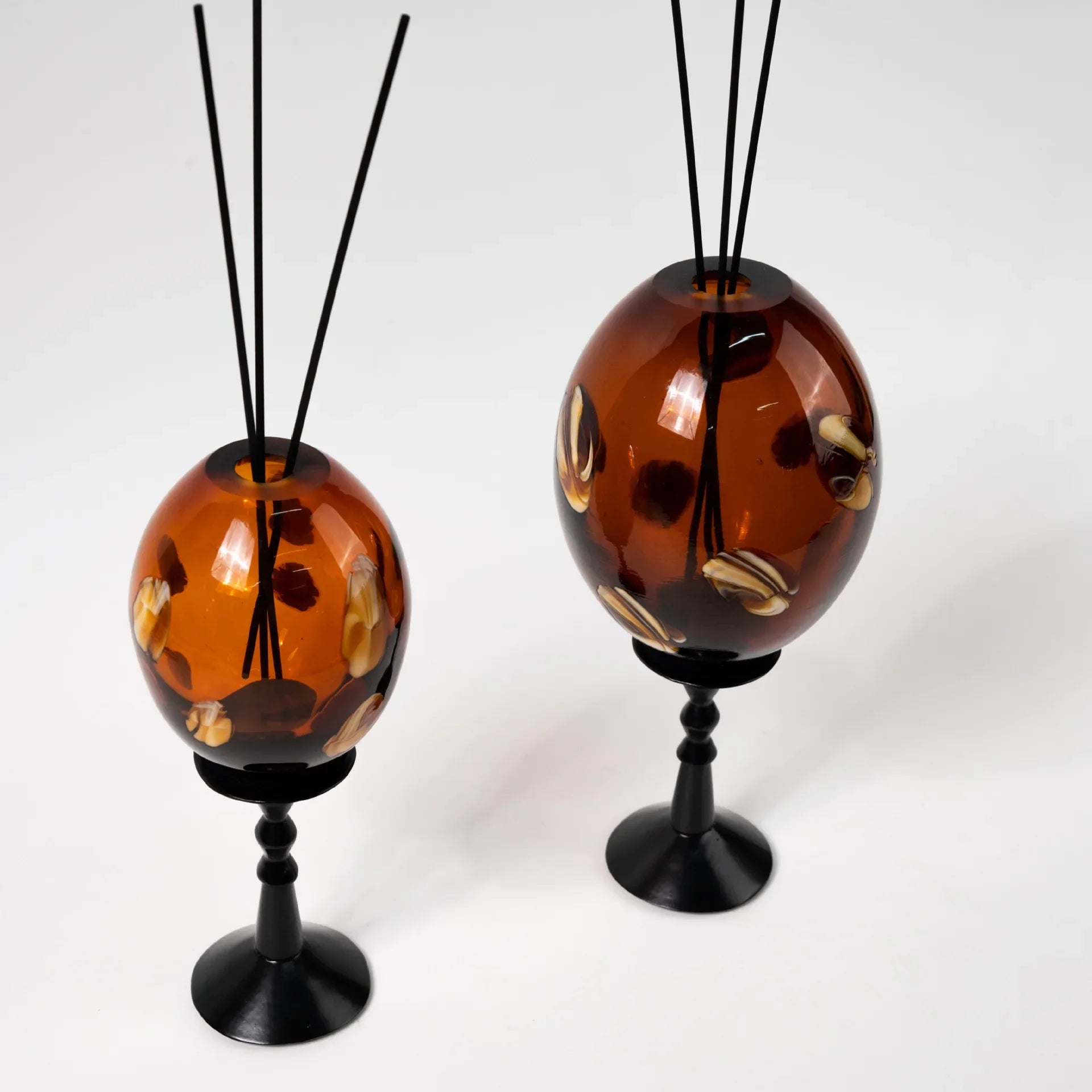 Afralia™ Geometric Circle Glass Vase Candlestick Home Decor