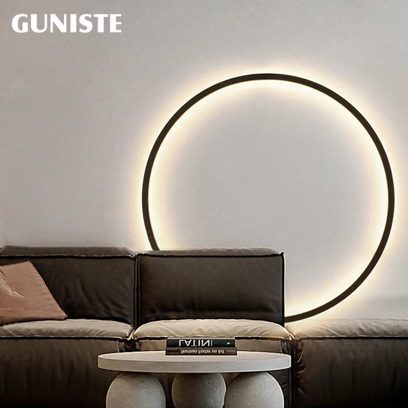 Afralia™ Round LED Wall Lamps for Bedroom & Living Room Decor