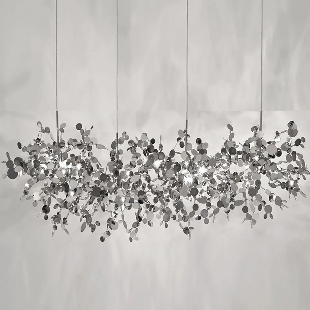 Afralia™ Nordic Stainless Steel Pendant Chandelier for Home, Restaurant, and Bar
