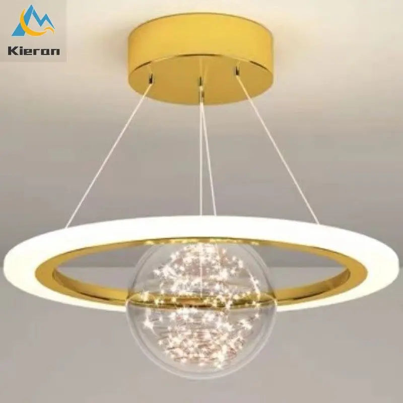 Afralia™ Saturn LED Chandelier: Nordic Modern Style for Bedroom, Study, Dining & Living Room