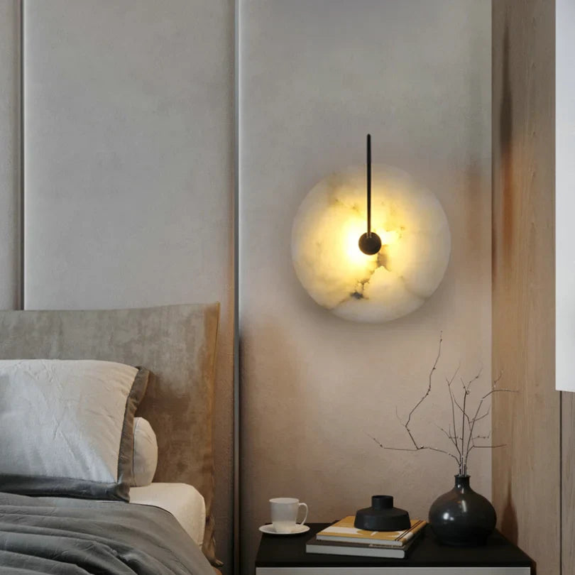 Afralia™ Modern Nordic LED Wall Lamp for Living Bedroom, Decor, Minimalist Round Lights