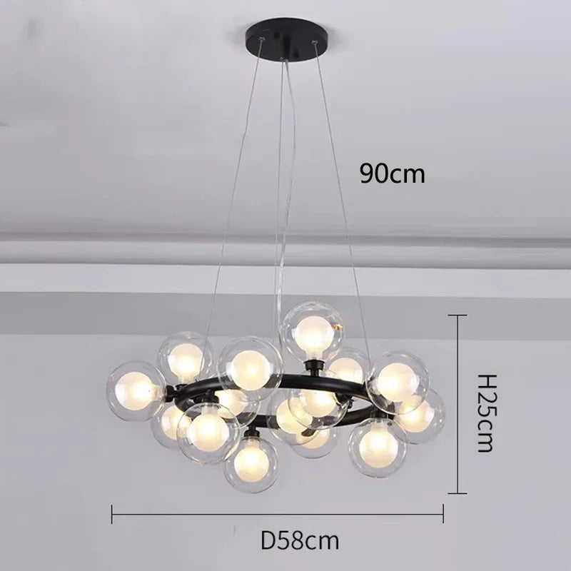 Afralia™ Modern LED Pendant Light Chandeliers for Living Room Dining Room Home Decor