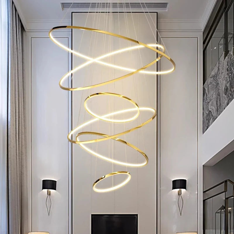 Afralia™ Modern LED Pendant Chandeliers for Living Room & Dining Room.