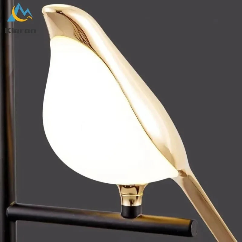 Afralia™ Crow LED Floor Lamp - Nordic Minimalist Magpie Bird Table Light