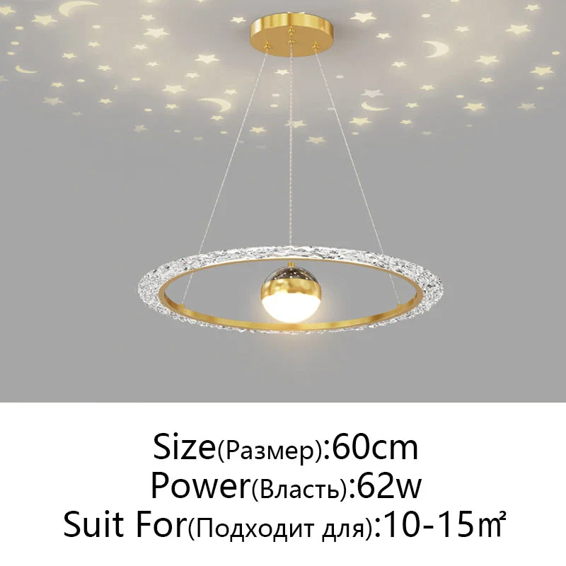 Afralia™ Nordic Gyptian LED Chandelier for Living Room Bedroom Dining Room