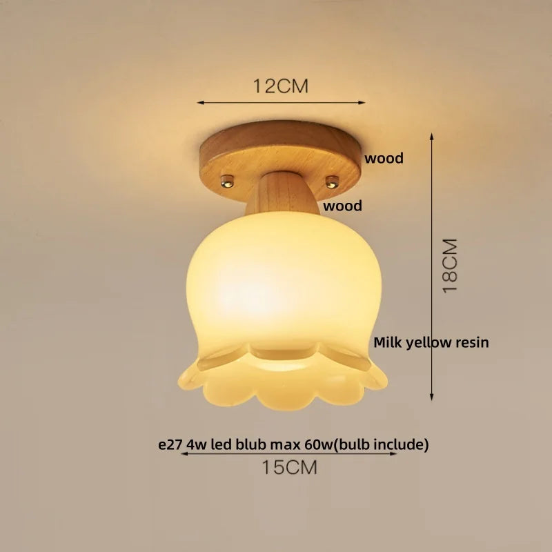 Afralia™ Wabi Sabi LED Ceiling Light - Modern Nordic Flush Mount Fixture for Living Room