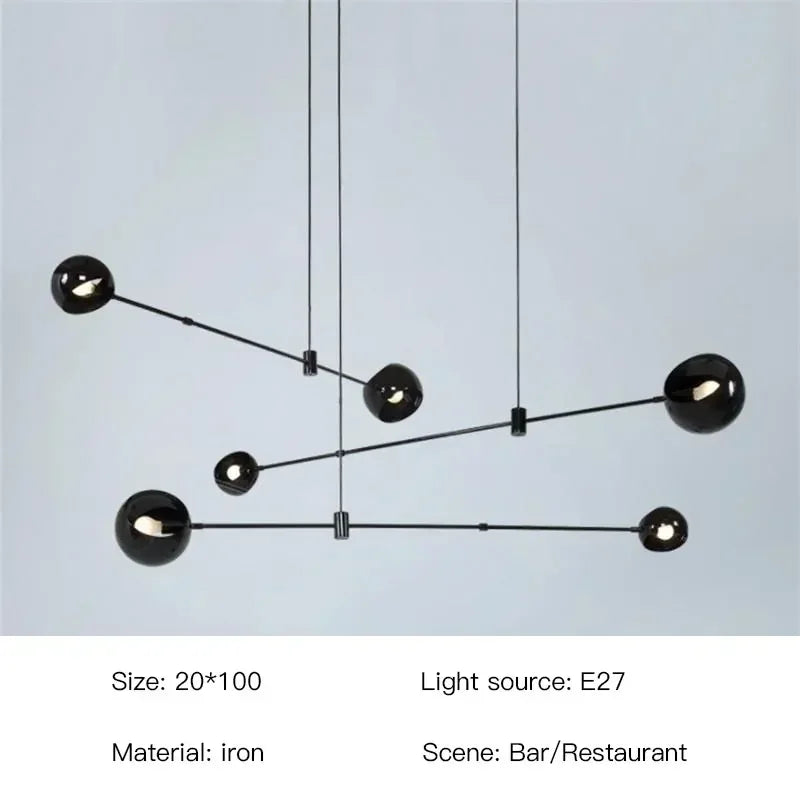 Afralia™ Modern Loft LED Chandelier Minimalist Art Design Nordic Pendant Lamp