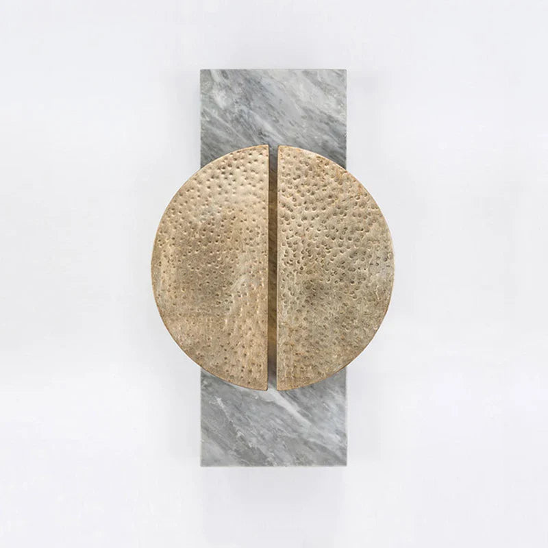 Marble Wall Light Luxury Home Decor Lamp Afralia™ Black Grey Sconce Aisle Hotel