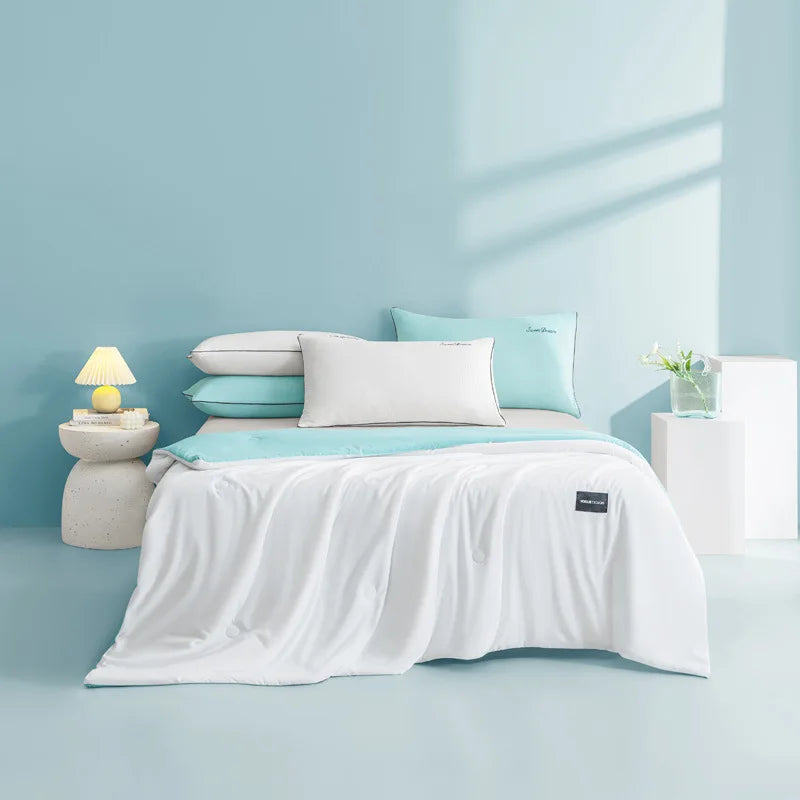 Afralia™ Summer Quilt: Super Soft Soya Fiber Filling, Breathable & Skin Friendly Blanket