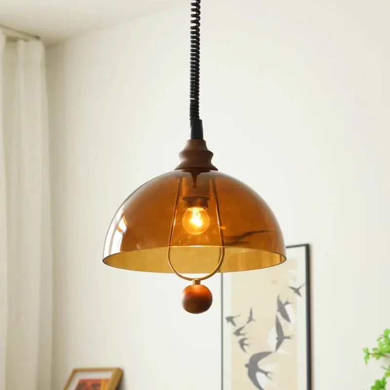 Afralia™ Amber Shades Retro Dining Room Pendant Chandelieriola™
