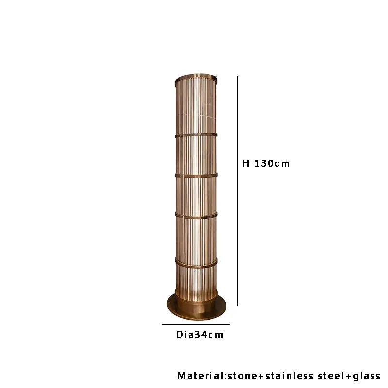 Afralia™ Luxury Glass Floor Lamp for Chic Living Spaces