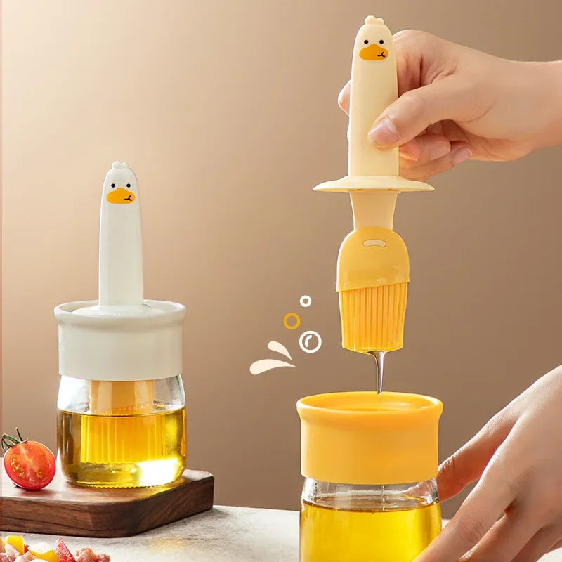 Afralia™ Silicone Oil Brush & Bottle Set - Kitchen Grilling Tool