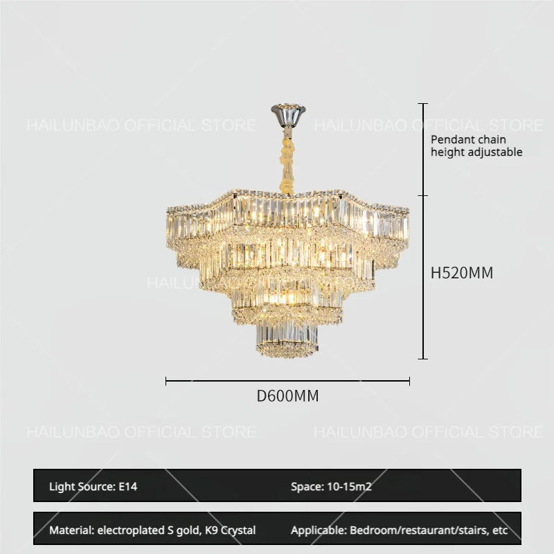 Afralia™ Crystal Livingroom Chandelier: Modern Luxury for Dining Room, Bedroom, and Hall