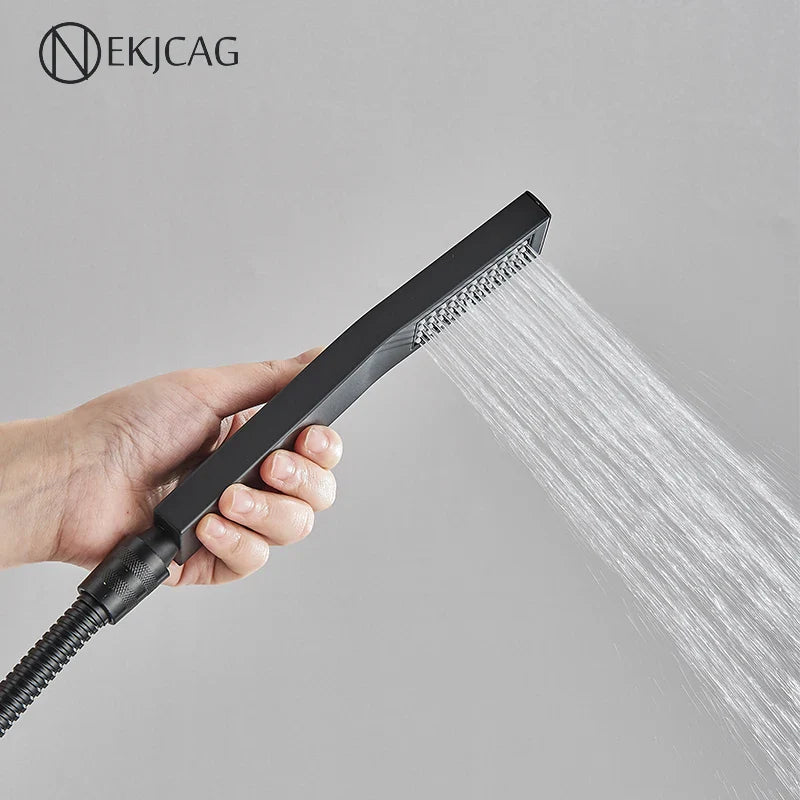 Afralia™ Matte Black Bathroom Handheld Showerhead