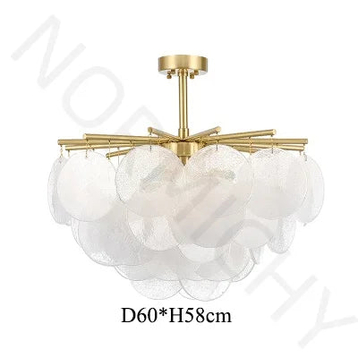 Afralia™ Nordic Crystal Ceiling Chandelier for Bedroom Living Room Home Decor Lighting