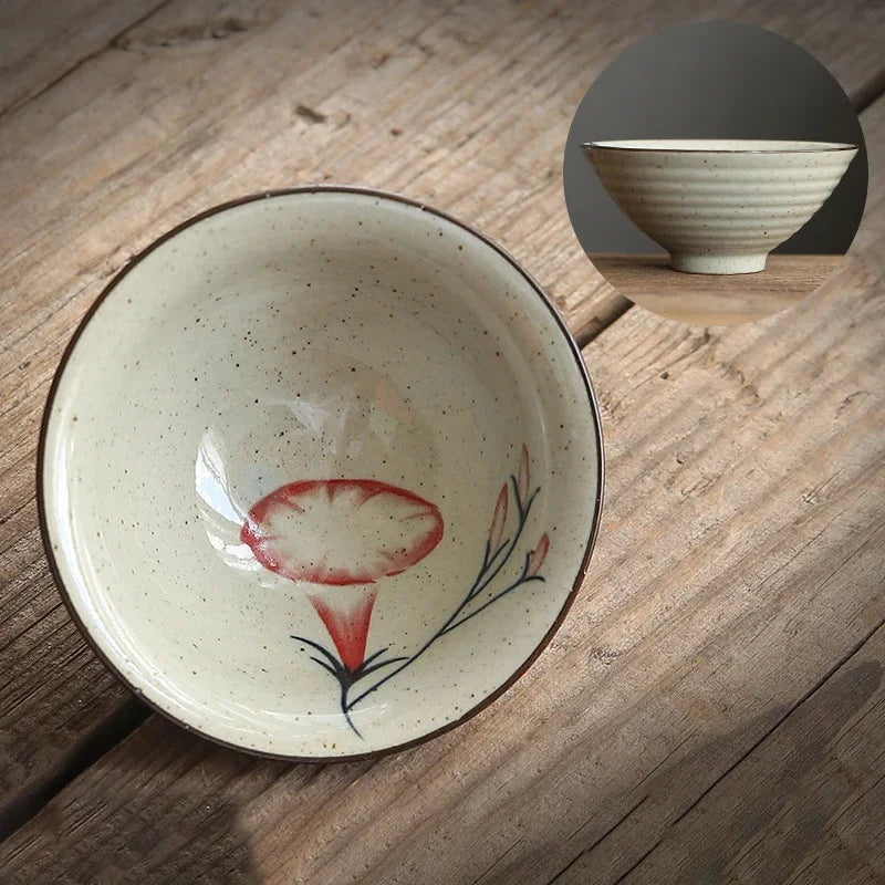Afralia™ Retro Ceramic Tea Cup Set