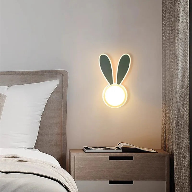 Afralia™ Cartoon LED Wall Lamp for Children's Room Décor - Simple, Cute & Modern