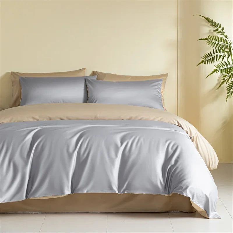 Afralia™ Egyptian Cotton Bedding Set: Sheet, Pillowcase, Blanket Cover in Queen King Size