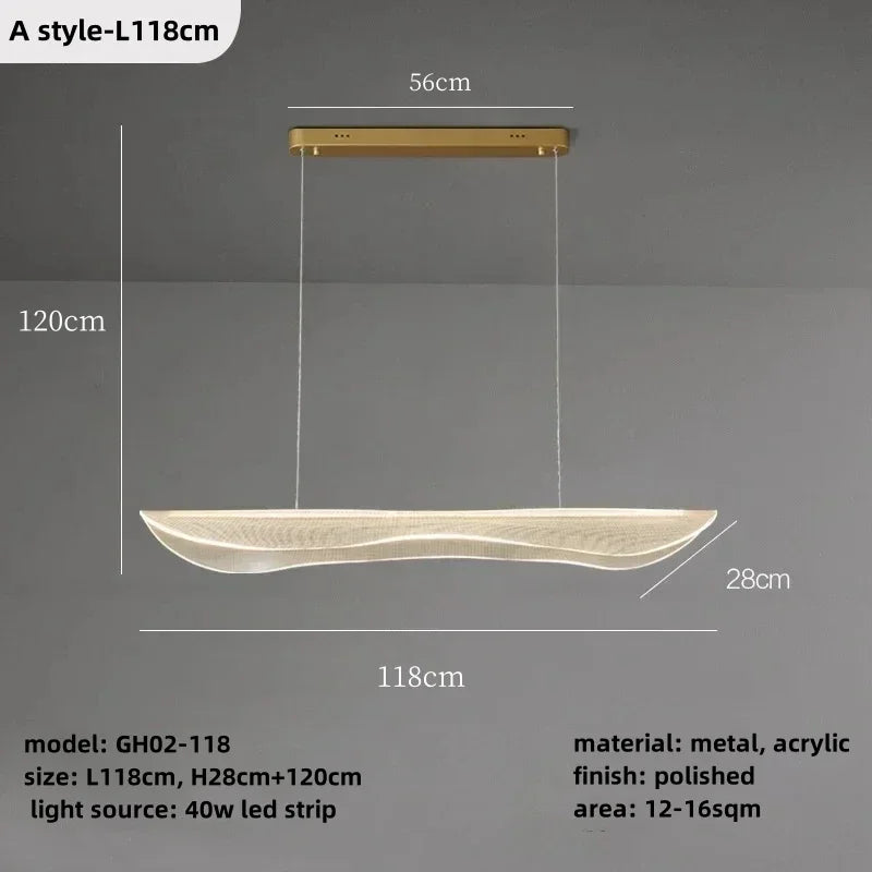 Afralia™ Nordic Simplicity LED Chandelier for Living Room and Kitchen décor