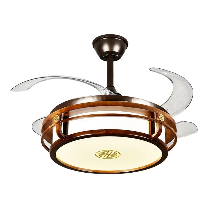 Afralia™ LED Fan Lights with Remote Control, Modern Eco-Friendly Design, Sustainable Metal Body