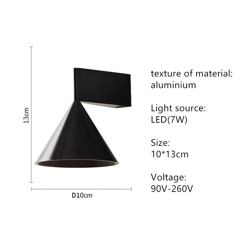 Afralia™ Minimalist Bedroom Pendant Light | Creative Conical Bar Entrance Hanging Line Light